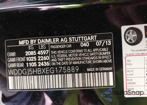 2014 Mercedes-Benz C 350 Sport z USA, uszkodzony, nr VIN WDDGJ5HBXEG175889